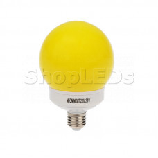 Лампа шар e27 12 LED ∅100мм желтая