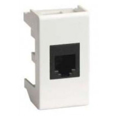 Розетка компьютерная СП Viva 1мод. RJ45 CAT.5E бел. DKC 45038