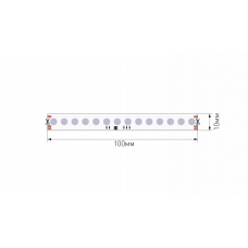 Лента светодиодная DOT, 140 LED/м, 11,52 Вт/м, 24В, IP20, Цвет: RGB Spi SL00-00032523 SWG-DOT420-24-11.52-WS2811RGB